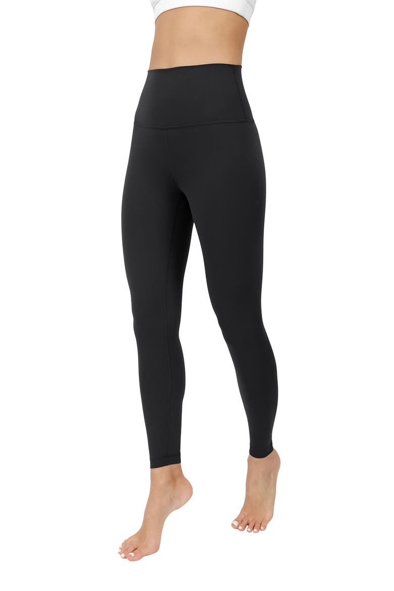 Superflex High Waist Elastic Free Ankle Leggings, Alternate, color, BLACK