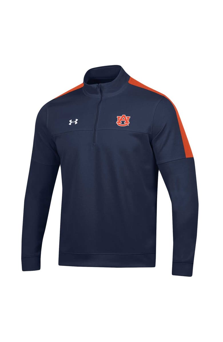 Under Armour Men's Under Armour Navy Auburn Tigers Midlayer Half-Zip Jacket, Alternate, color, Navy