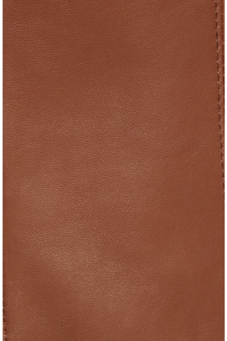 Cole Haan Lambskin Leather Jacket, Alternate, color, HICKORY