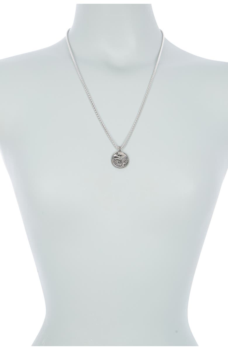 EFFY Sterling Silver Eagle Pendant Necklace, Alternate, color, 