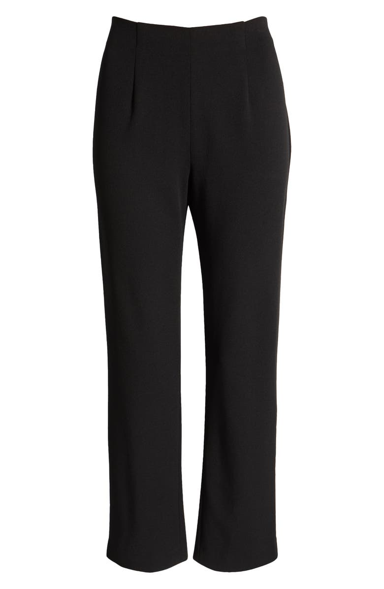 Ming Wang x Tanya Foster Deco Pintuck Crepe Pants, Alternate, color, 