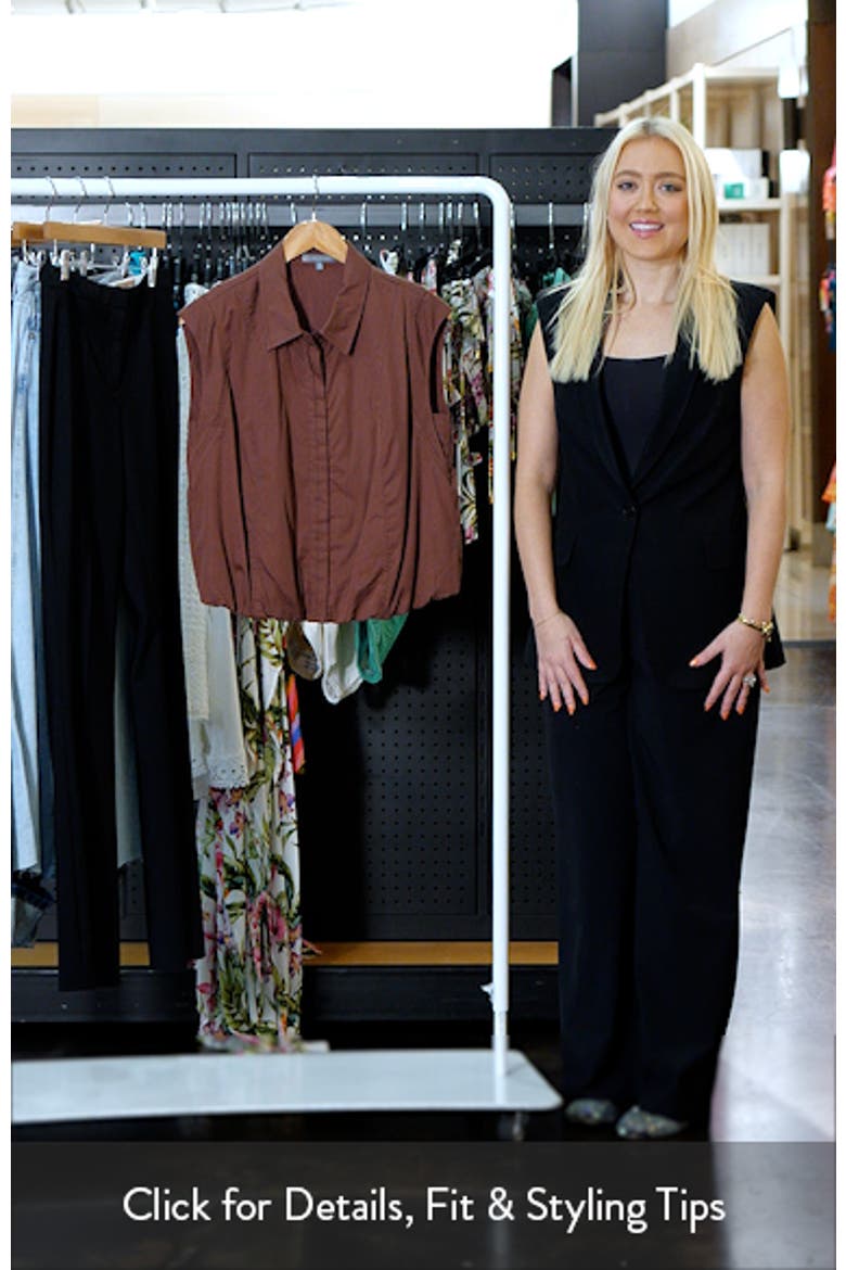 Cap Sleeve Button-Up Shirt video