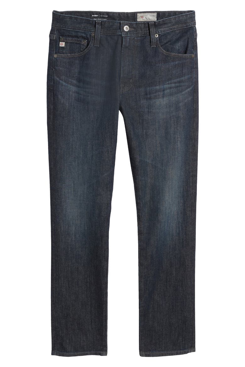 Everett Slim Straight Leg Jeans, Alternate, color, REGION