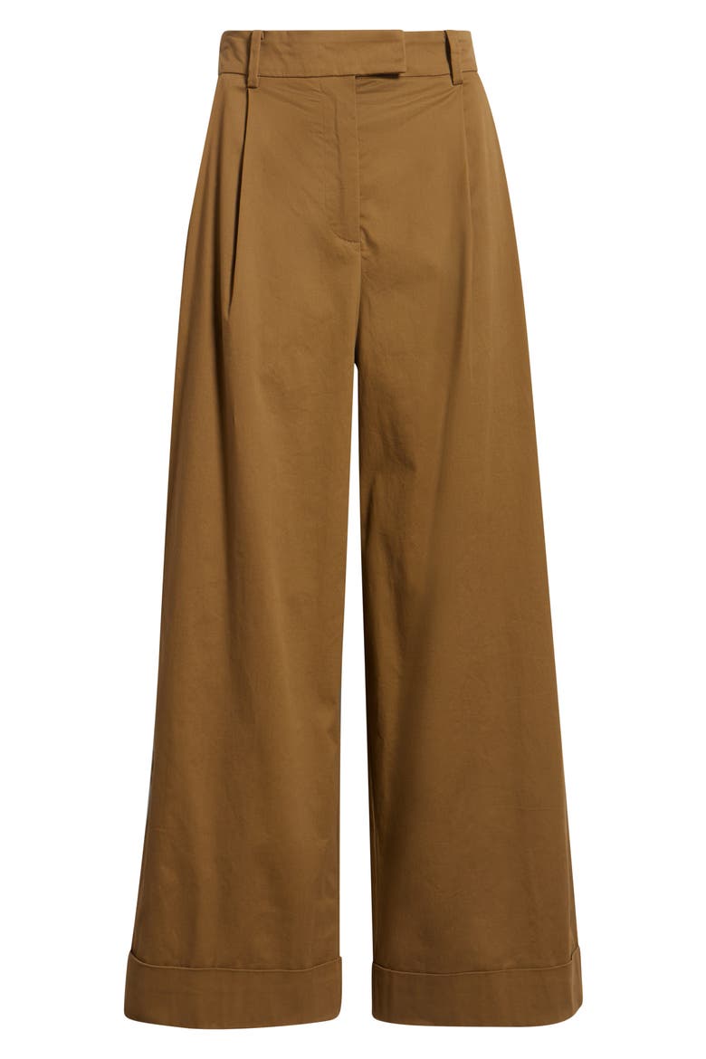 Norfolk High Waist Wide Leg Pants, Alternate, color, MARRON GLACE