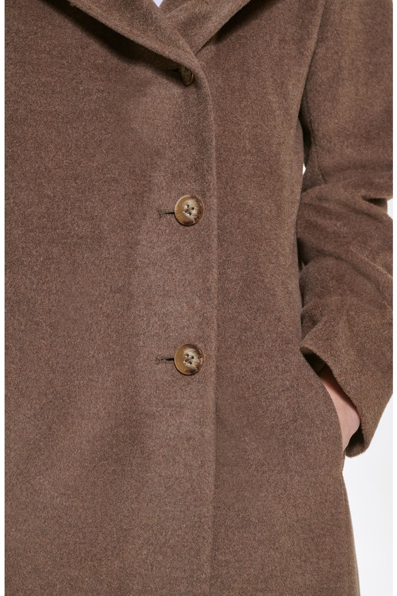 Hooded Coat, Alternate, color, DARK TAUPE