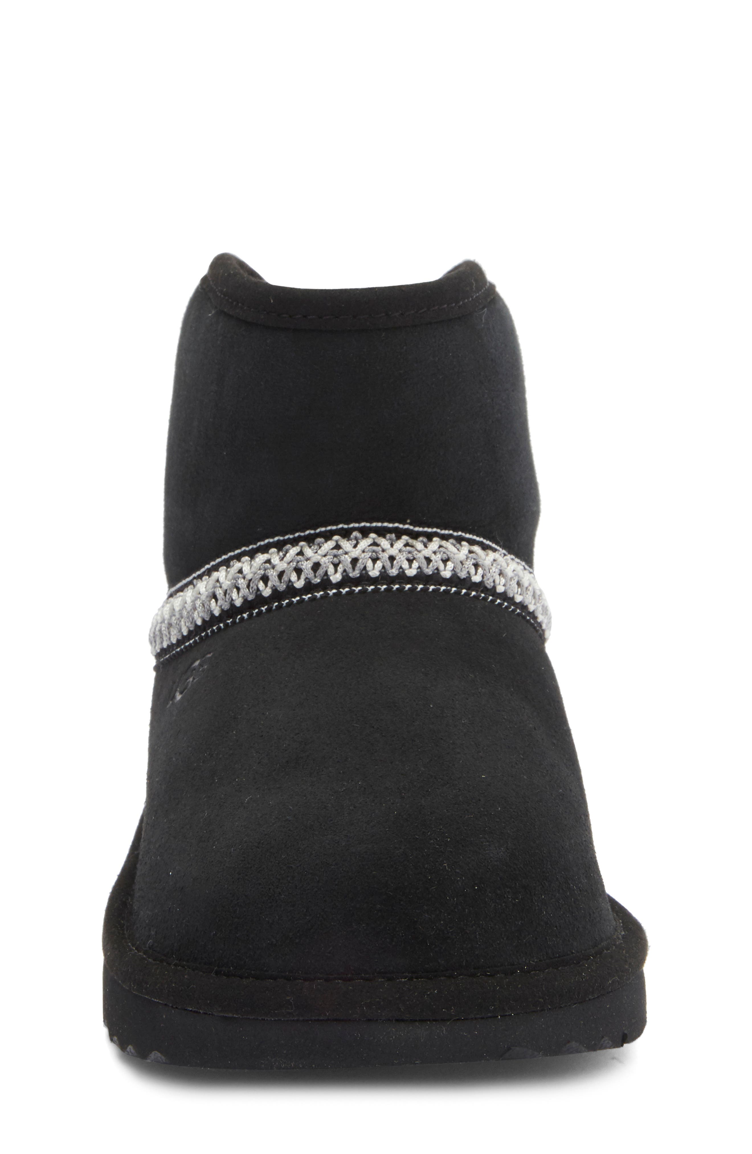 UGG<sup>®</sup> Kids' Classic Mini Crescent Boot, Alternate, color, Black