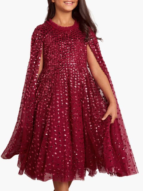 Raindrop Cape Kids Dress