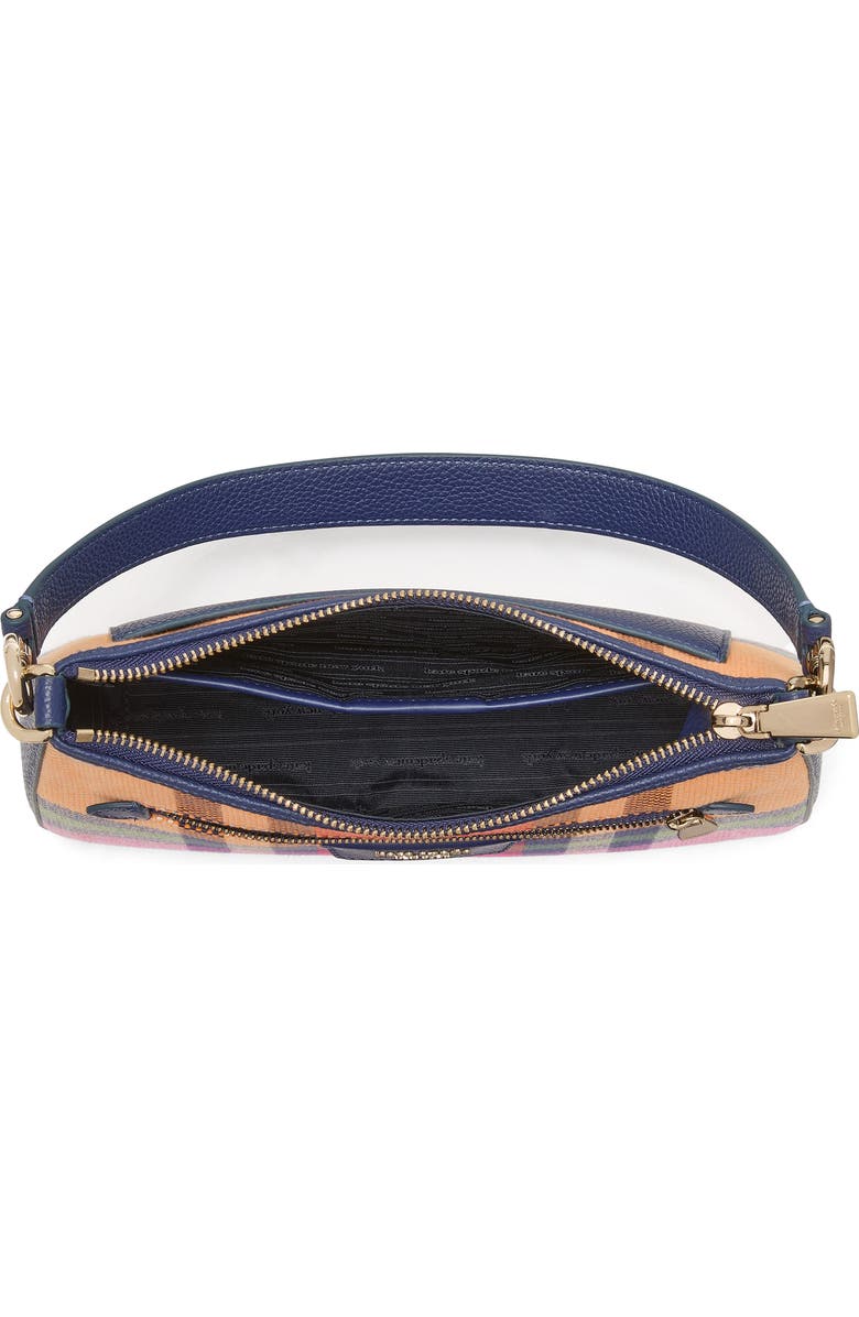 Kate Spade New York hudson grand plaid shoulder bag, Alternate, color,