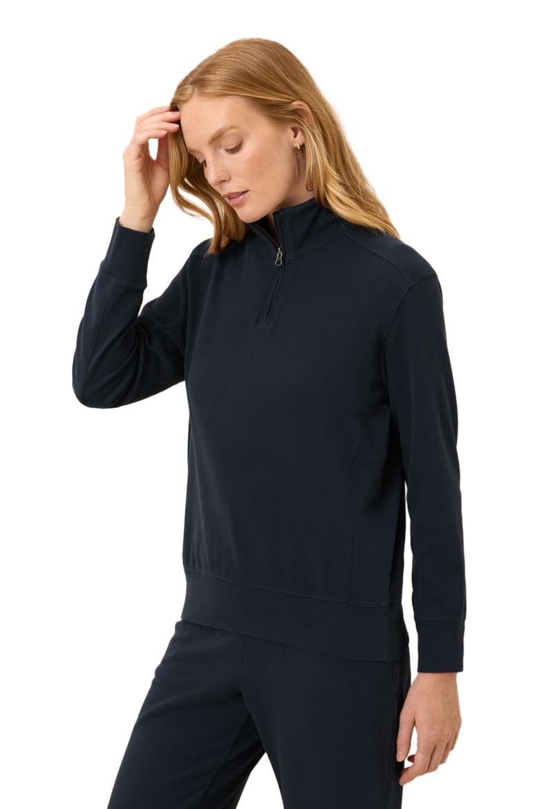 CloudKnit Half Zip, Alternate, color, Midnight Blue