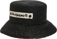 Jacquemus Le Bob Plage Raffia Bucket Hat