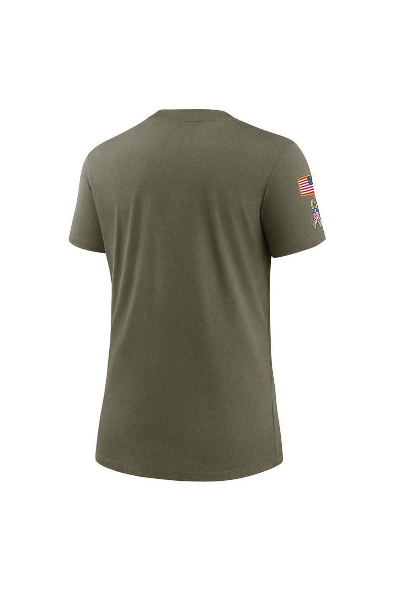 Women's Nike Olive Cleveland Browns 2022 Salute To Service Legend T-Shirt, Alternate, color, Olive