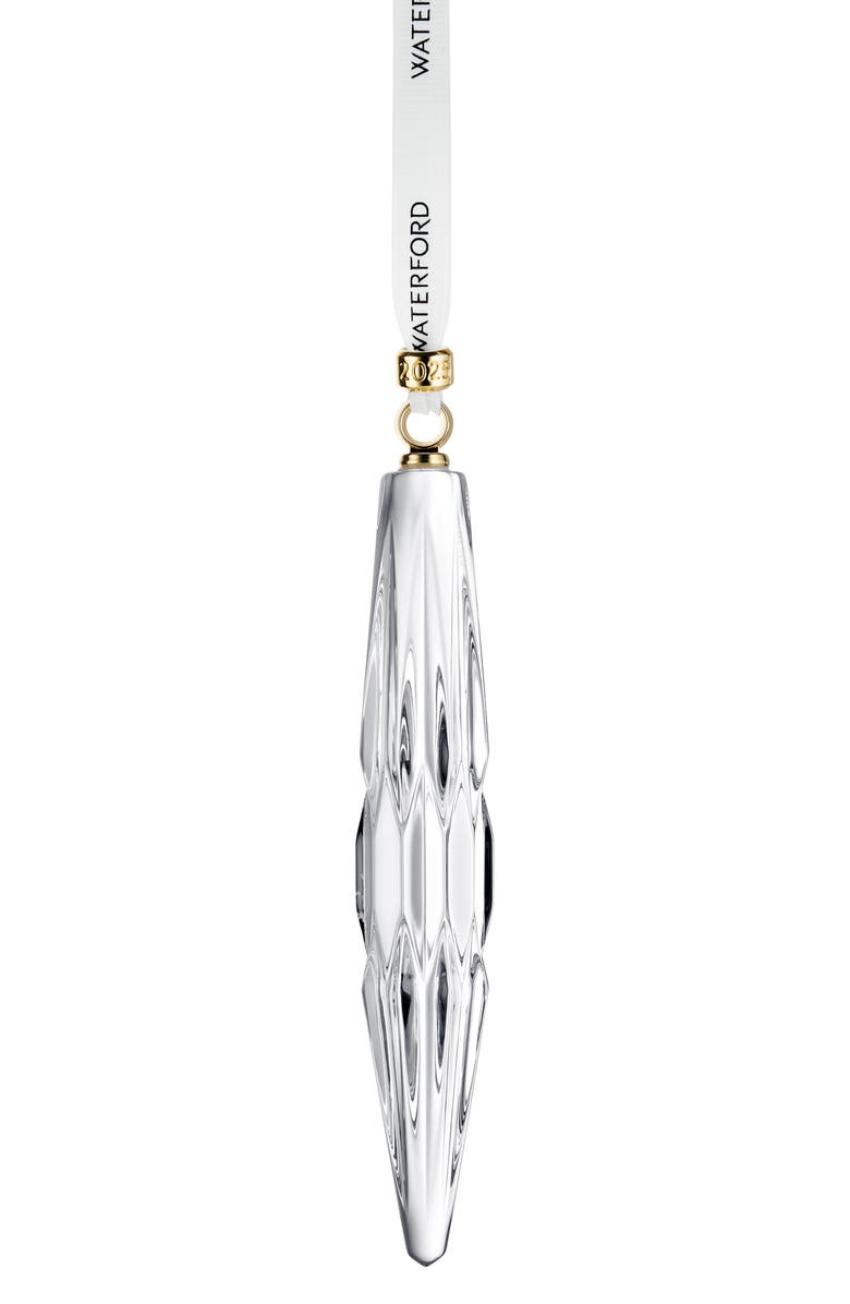 Waterford 2025 Annual Icicle Crystal Ornament, Main, color,
