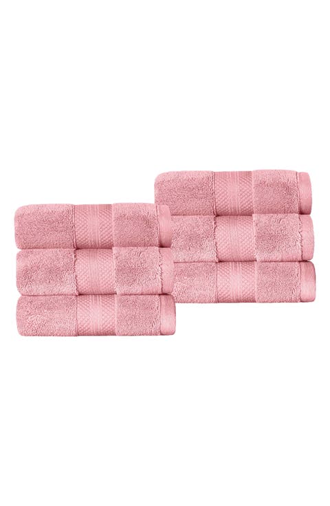 Aria 6-Piece Turkish Cotton Hand Towels