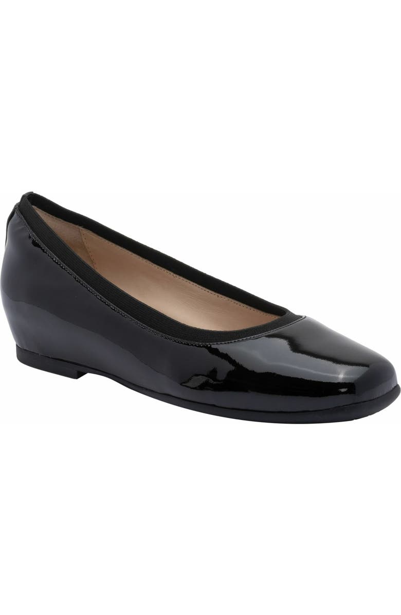 ABEO Cadence Ballet Flat, Main, color, Black Patent - Metatarsal