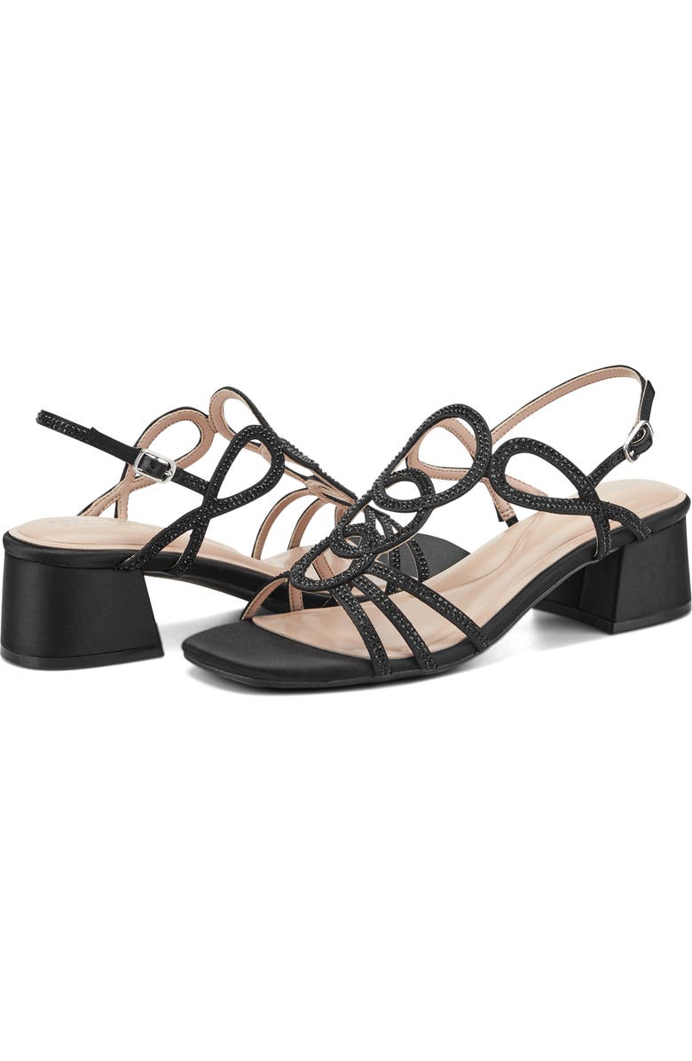 Easy Spirit Yana Block Heel Sandal - Wide Width Available, Alternate, color, Black