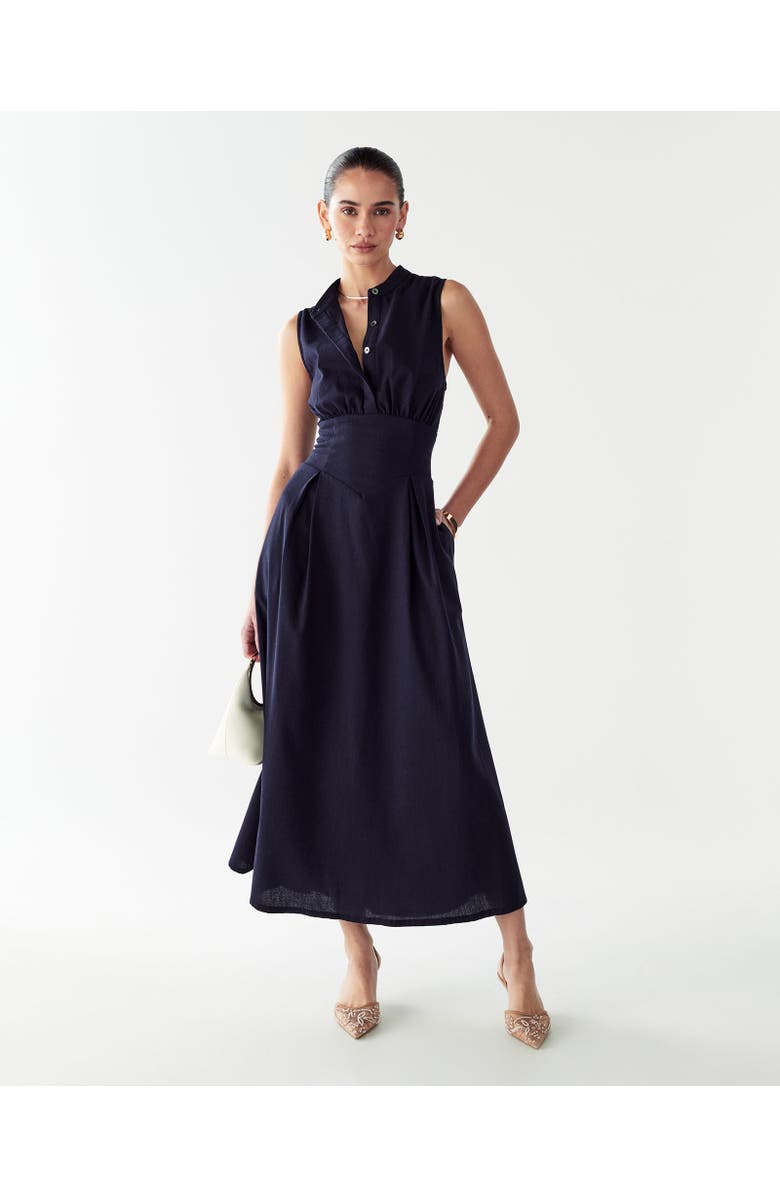 WILLA Bexley Maxi Dress, Alternate, color, Navy Blue