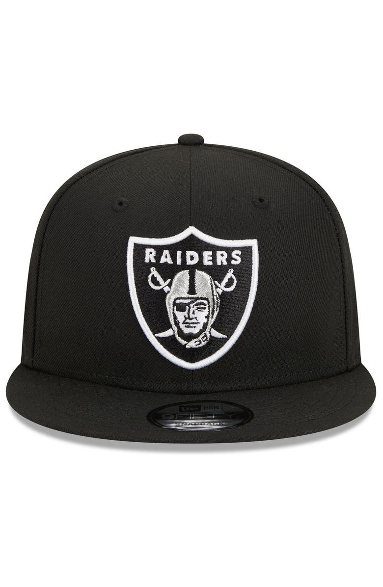New Era Unisex New Era  Black Las Vegas Raiders The NFL ASL Collection by Love Sign Side Patch 9FIFTY Snapback Hat, Alternate, color, 