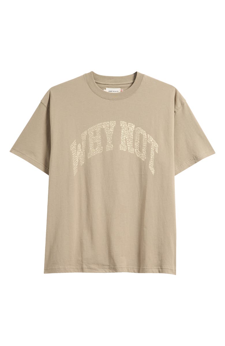 HONOR THE GIFT Why Not Oversize Cotton T-Shirt, Alternate, color, Taupe