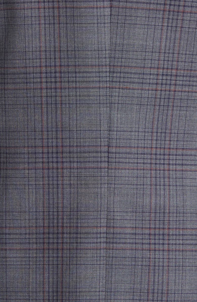 BOSS Hutson Slim Fit Plaid Wool Sport Coat, Alternate, color,