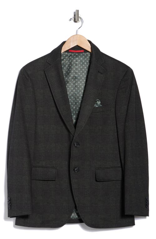 Lucky Brand Glen Plaid Knit Sport Coat In Black