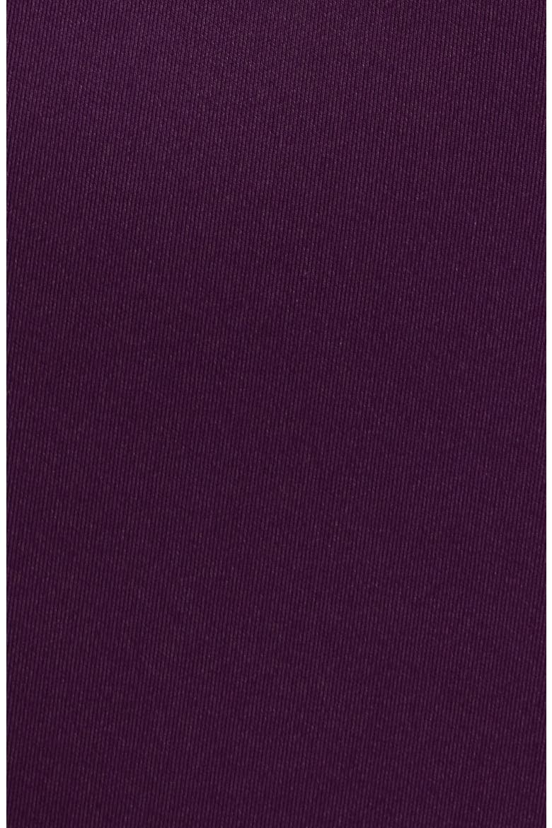 Bow One-Shoulder Cocktail Dress, Alternate, color, EGGPLANT