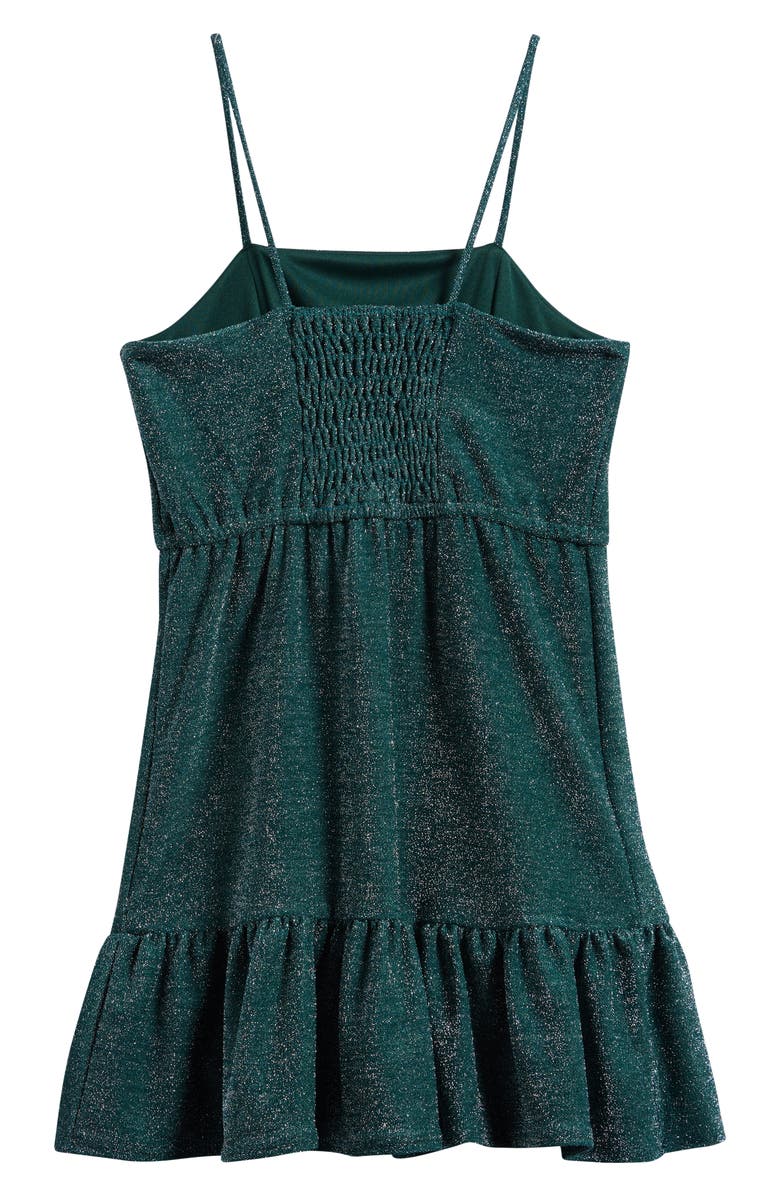 Ava & Yelly Kids' Metallic Party Dress, Alternate, color, Hunter