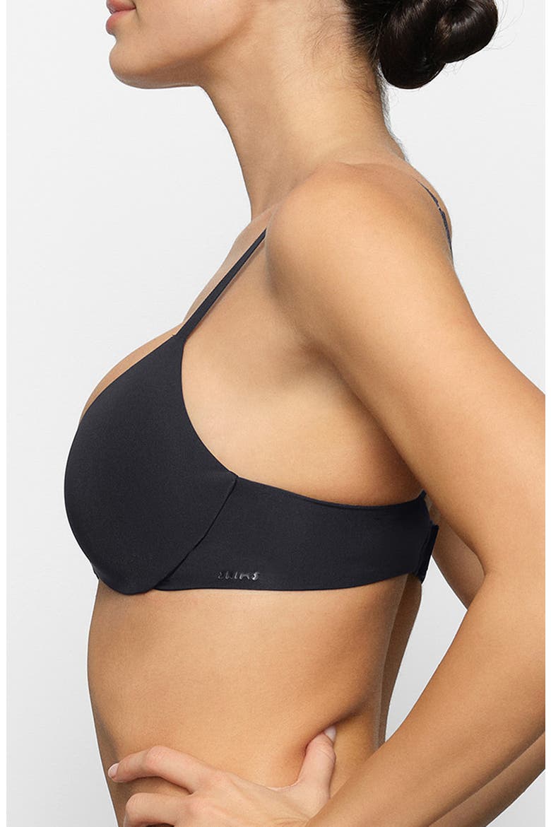 Wireless Form Push-Up Plunge Bra, Alternate, color, ONYX