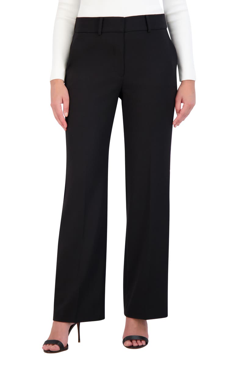 BCBGMAXAZRIA Essential Straight Leg Pants, Main, color, 