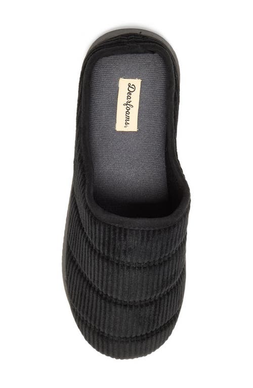 Dearfoams Declan Quilted Slipper In Black