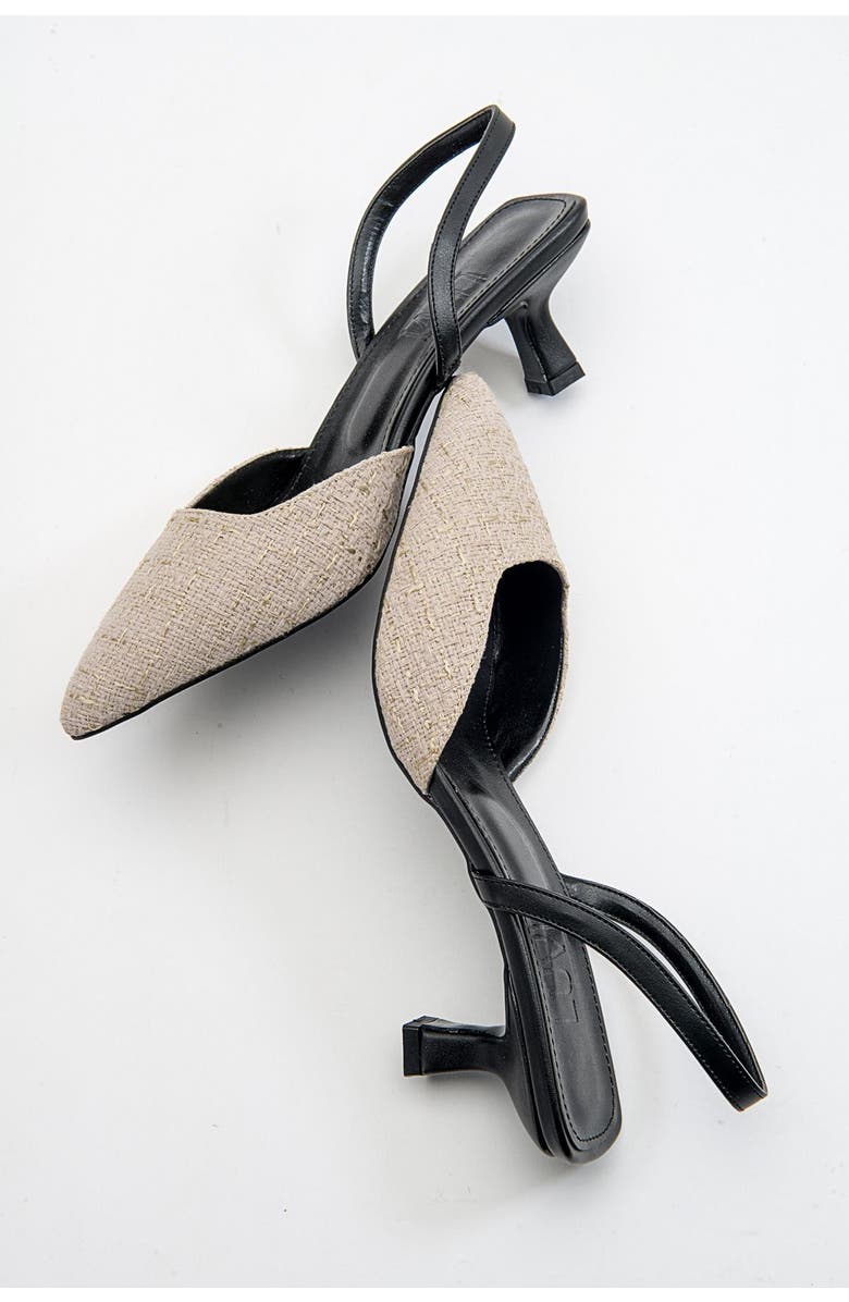 Prologue Shoes Over Pointed Toe Pump, Alternate, color, Cream