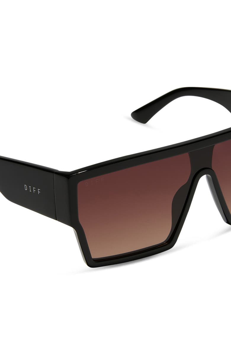 DIFF Electra 136mm Gradient Shield Sunglasses, Alternate, color, 