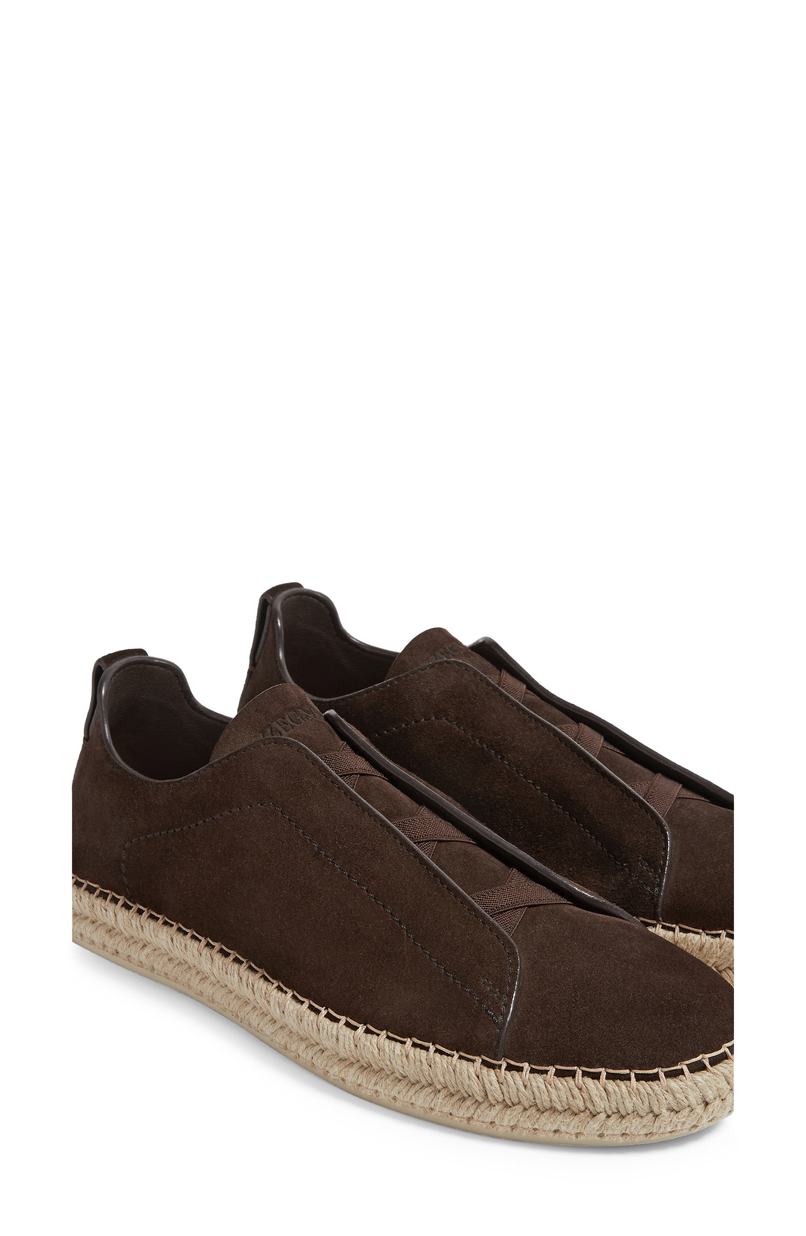 Triple Stitch™ Espadrille Slip-On Sneaker, Alternate, color, BROWN