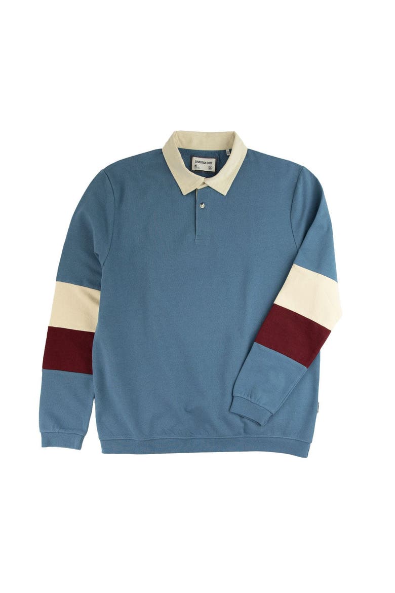 Rush Collar Knit Shirt, Main, color, Coronet Blue