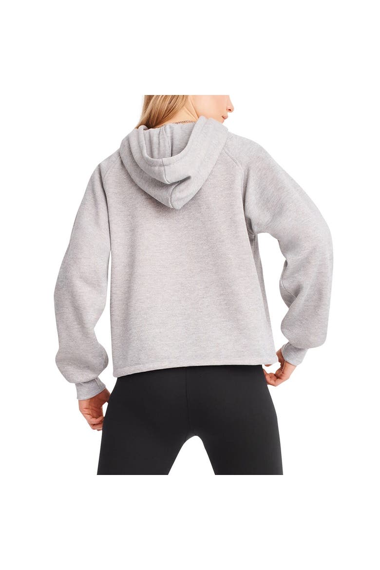 Women's DKNY Sport Heather Gray New England Patriots Debbie Dolman Raglan Pullover Hoodie, Alternate, color, Heather Gray