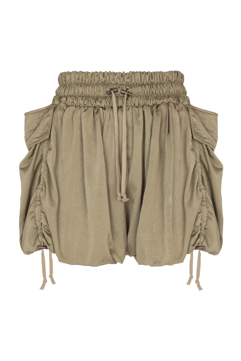 Cotton twill shorts, Alternate, color, green