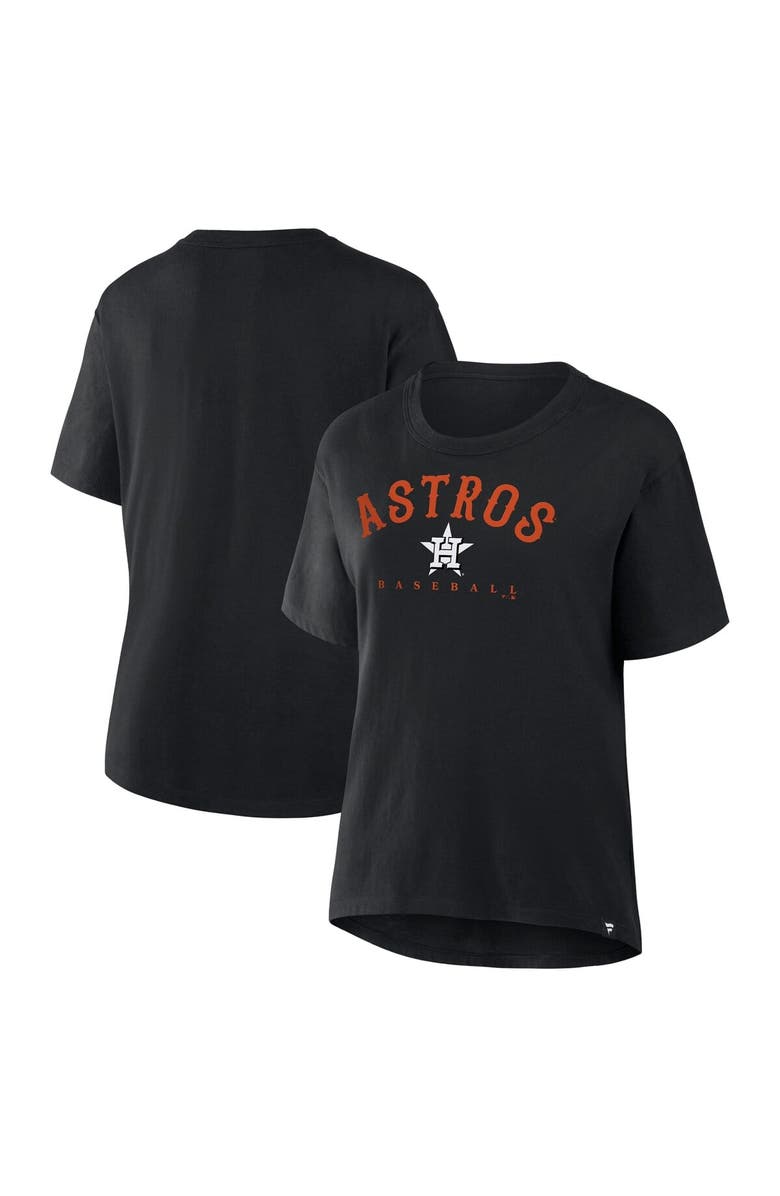 FANATICS Women's Black Houston Astros Relaxed Fit Legacy T-Shirt, Alternate, color, Black