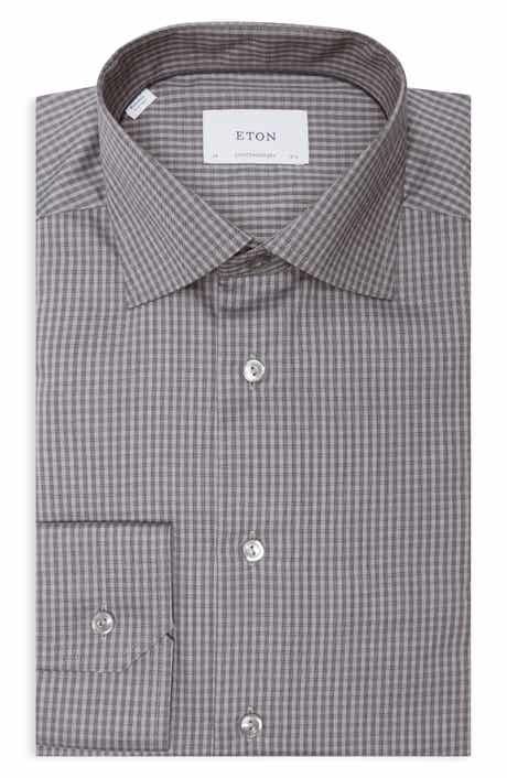 Contemporary Fit Check Twill Shirt