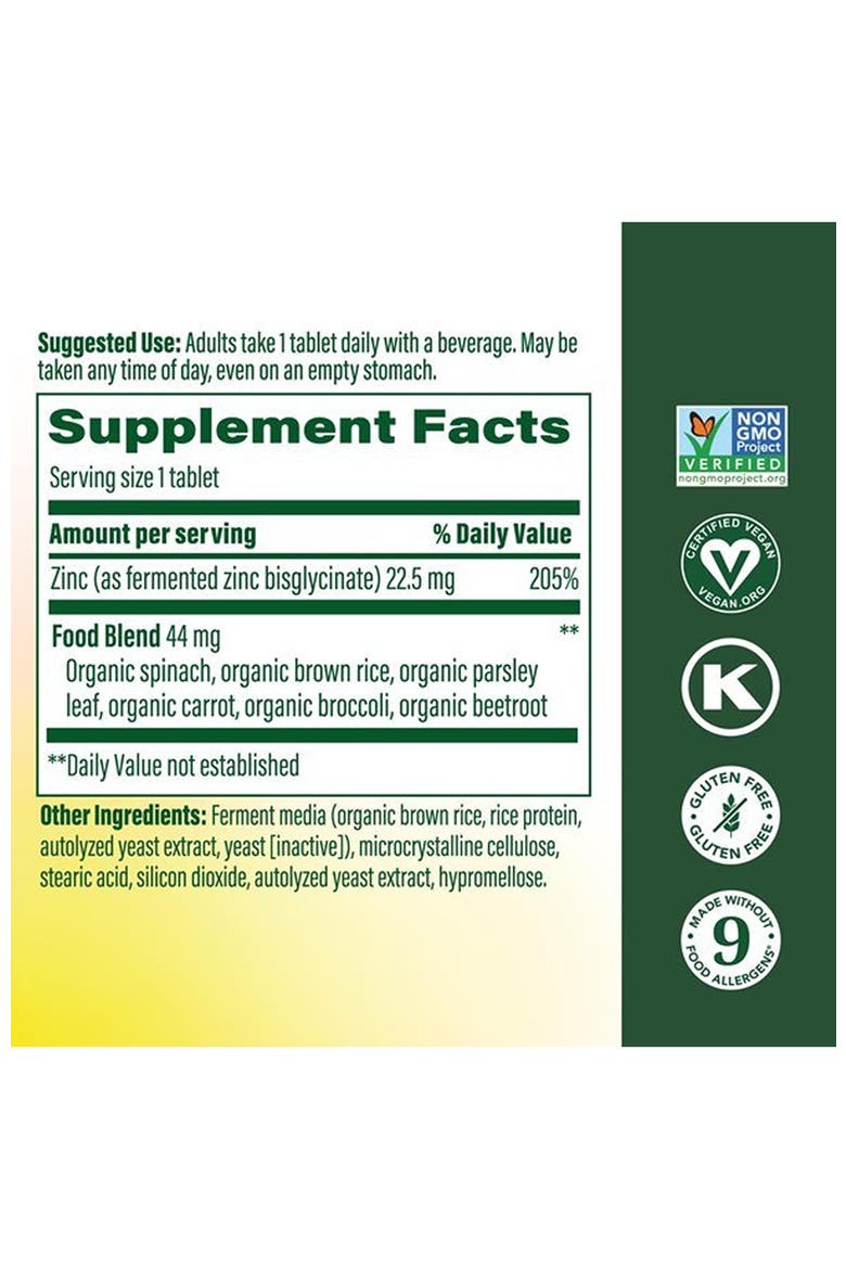 Zinc Bisglycinate for Women & Men, Vegan Immune Support Supplement, 60 Tablets, Alternate, color, None