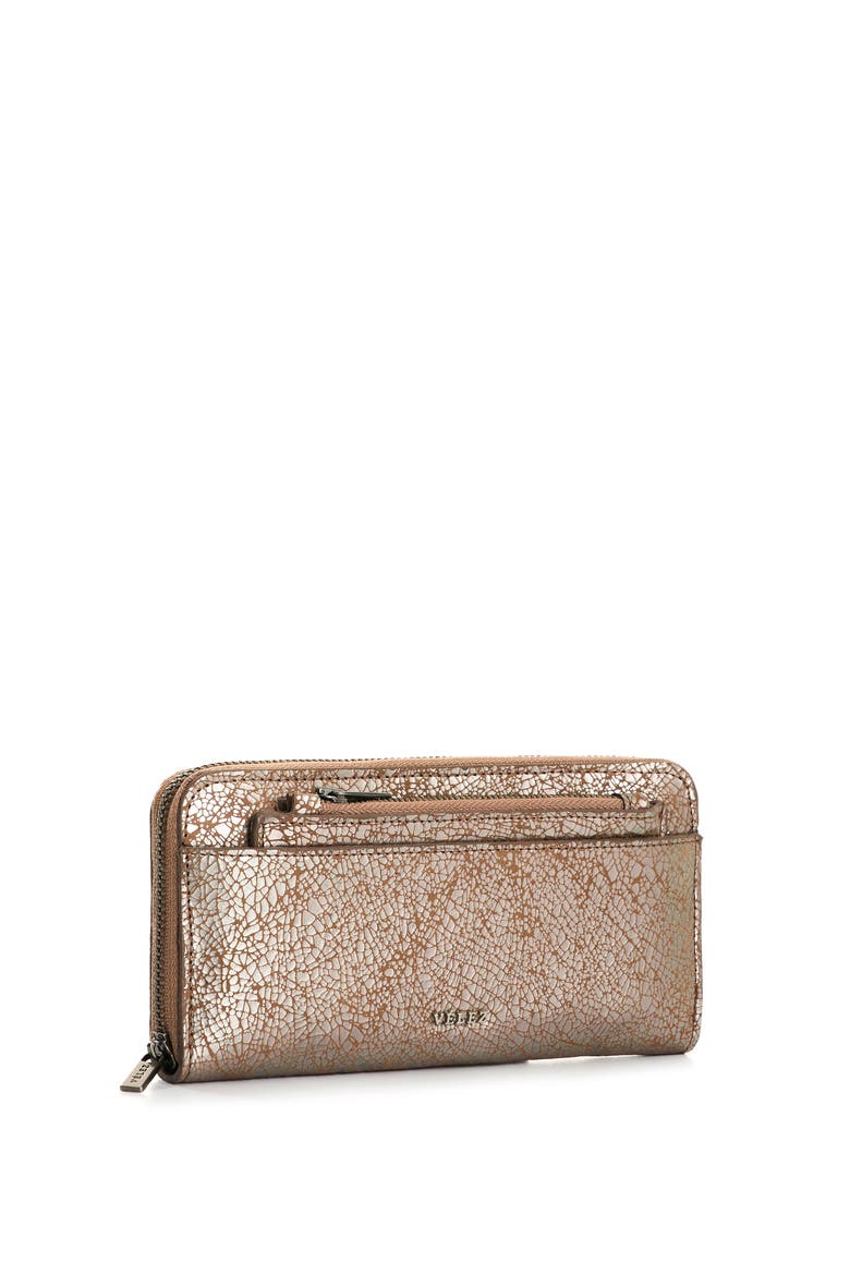 Folia Leather Checkbook Wallet, Alternate, color, Silver
