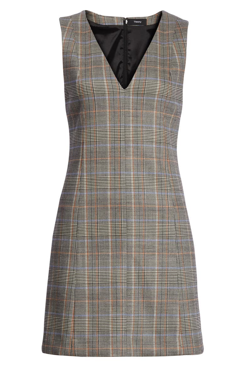Autumn Plaid A-Line Dress, Alternate, color, MULTI