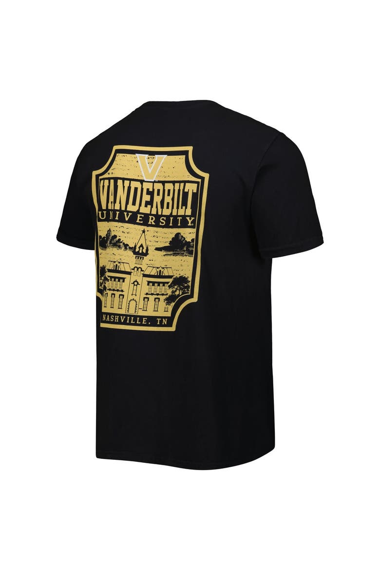 Men's Black Vanderbilt Commodores Logo Campus Icon T-Shirt, Alternate, color, Black