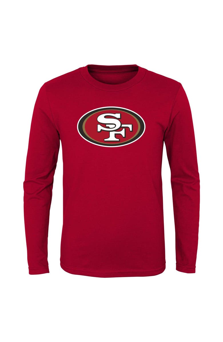 Outerstuff Youth Scarlet San Francisco 49ers Primary Logo Long Sleeve T-Shirt, Main, color, Scarlet