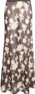 Siedrés Siny Print Mesh Maxi Skirt