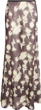 Siedrés Siny Print Mesh Maxi Skirt