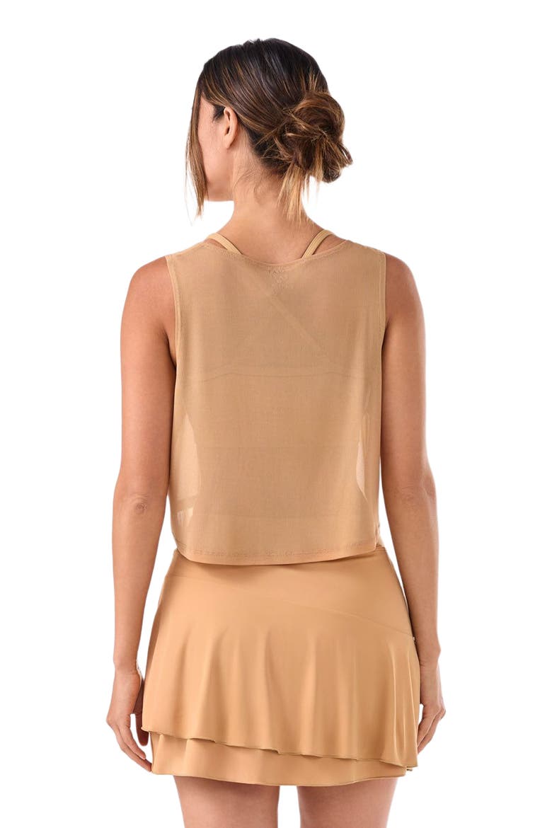 Flatter Flow Hi Lo Tank, Alternate, color, CAPPUCINO