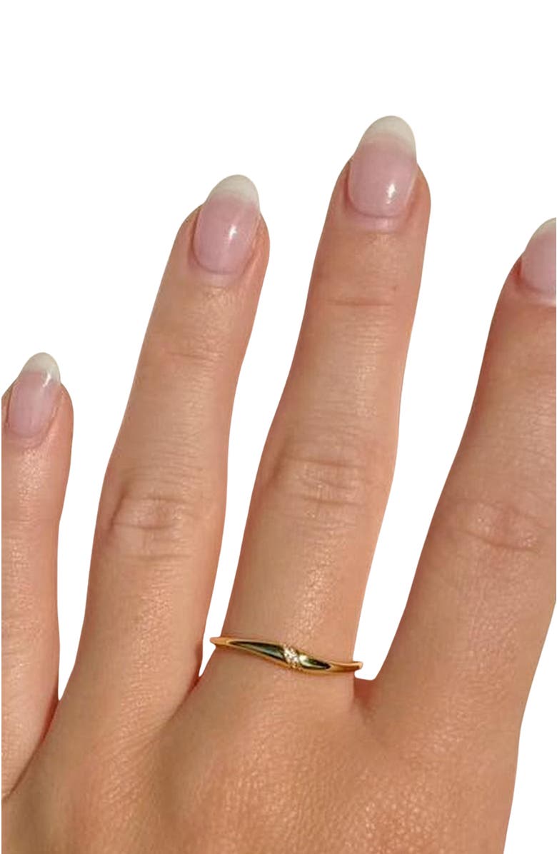 Little Sky Stone Liana Wave Ring, Alternate, color, Gold