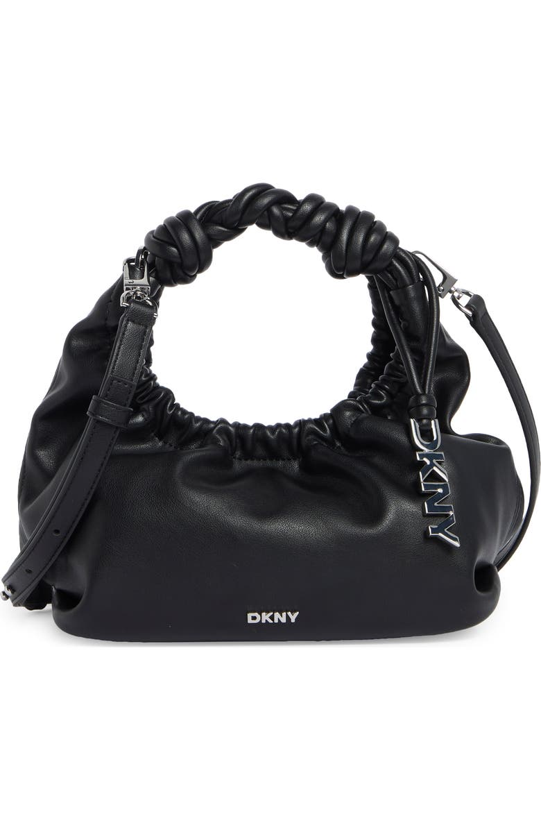 DKNY Pia Crossbody Bag, Main, color, Black/ Silver