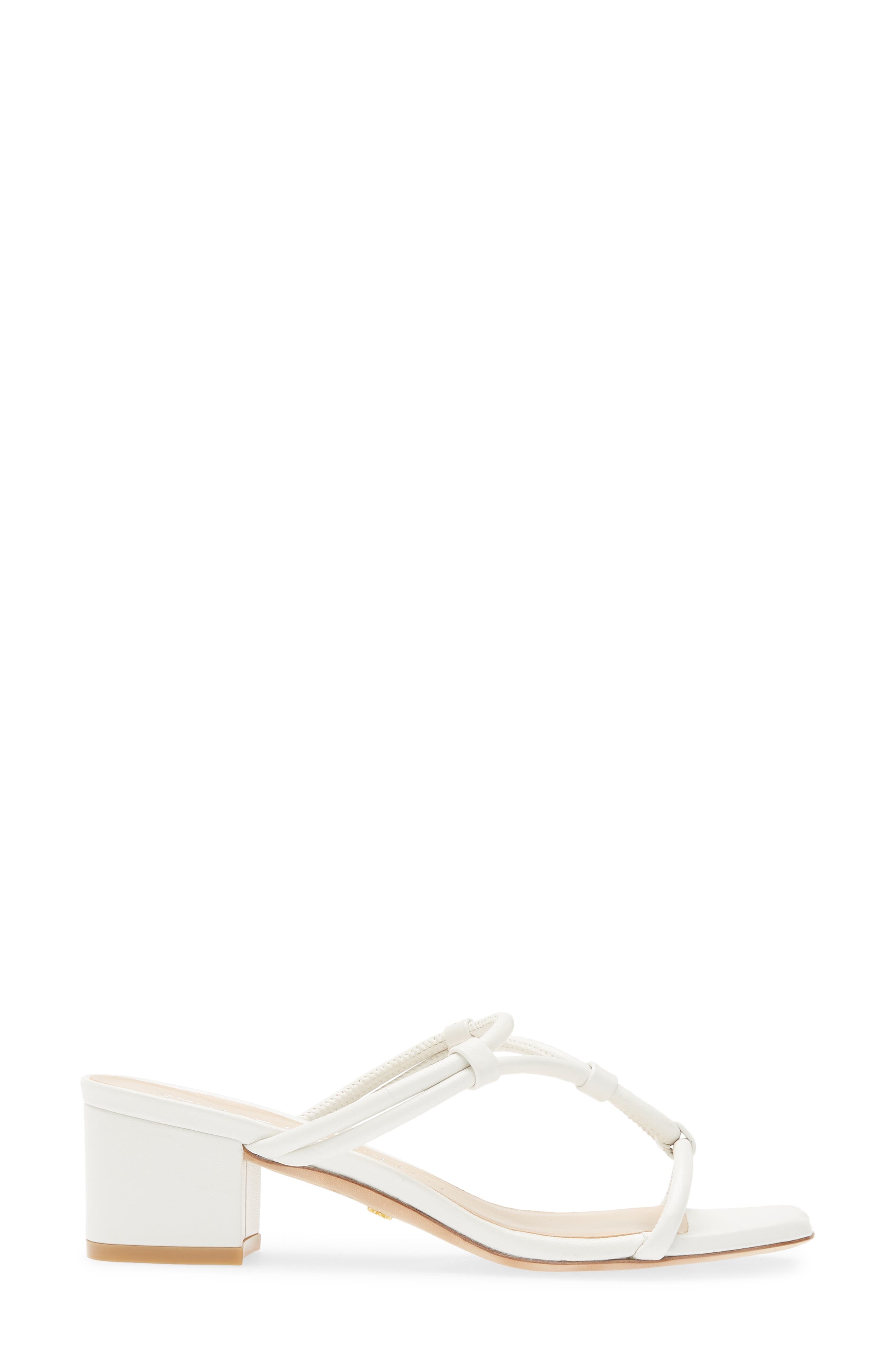 Stuart Weitzman Knot 50 Block Heel Sandal, Alternate, color, 