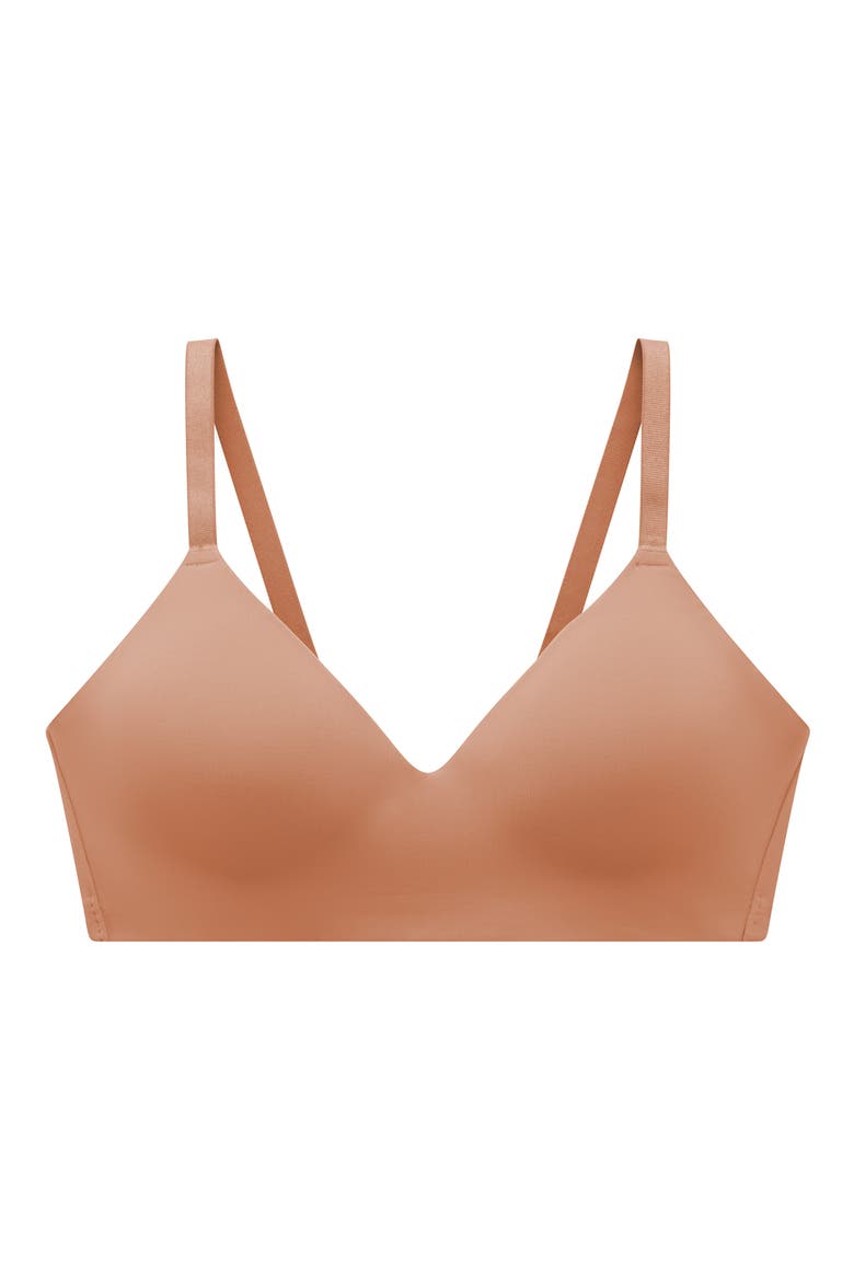 24/7® Classic Wireless Bra, Alternate, color, MOCHA