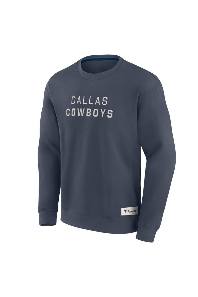 Men's Fanatics Navy Dallas Cowboys Elements Future Ground Lettering Pullover Sweatshirt, Alternate, color, Navy